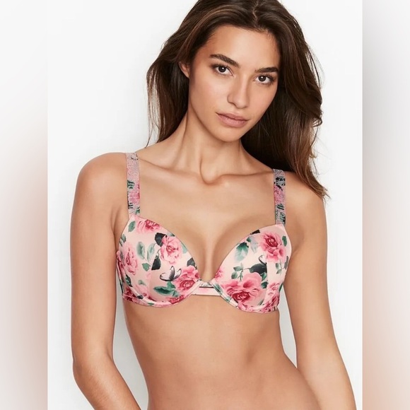 Victoria's Secret Very Sexy Push-up Bra Call Me Rose 32c - Picture 1 of 6